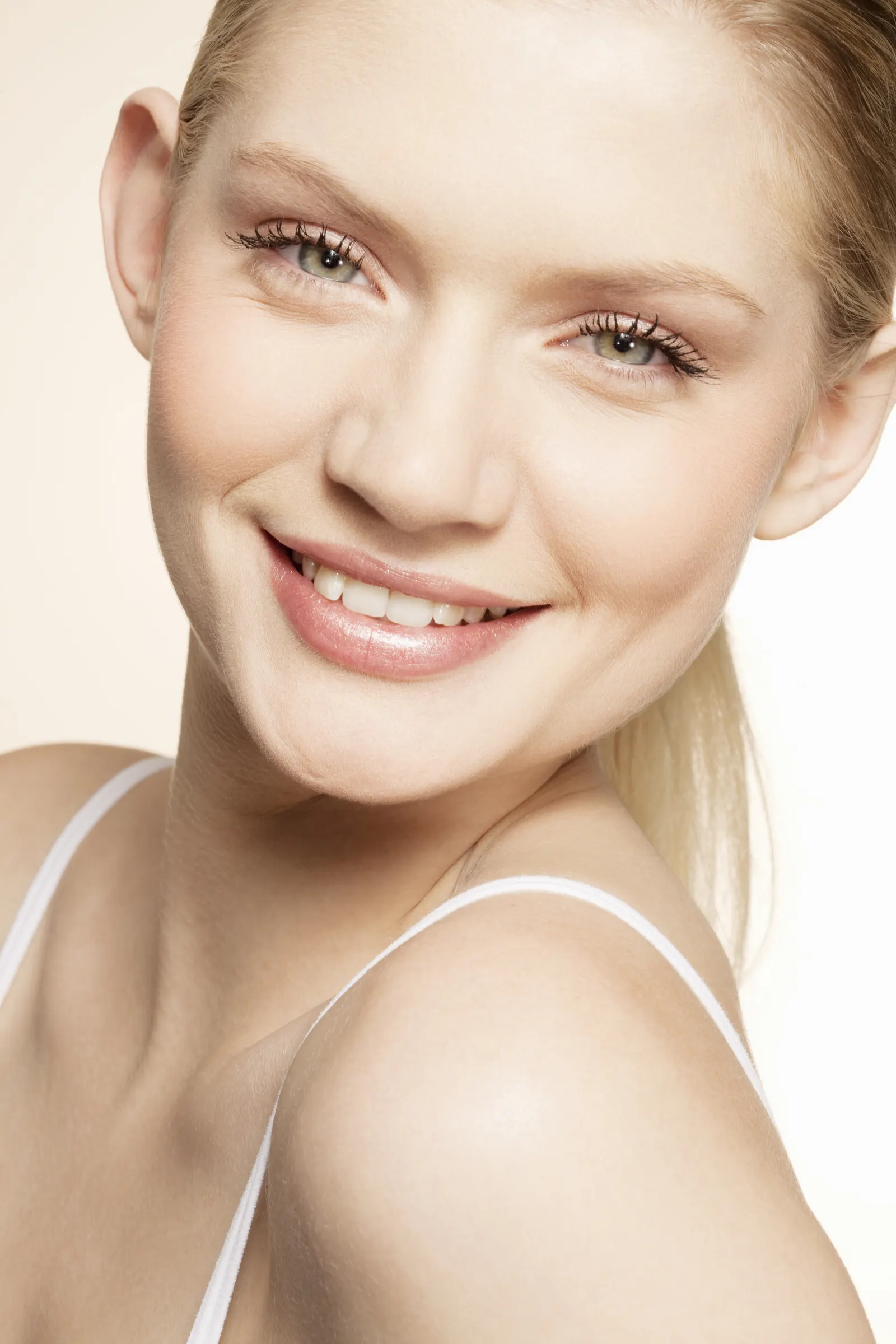 Bright, even skin tone in natural light